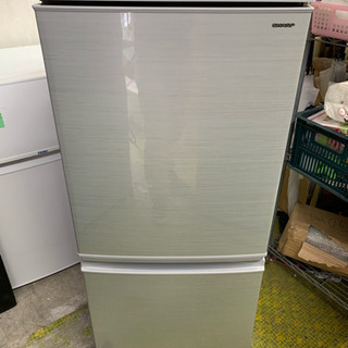 冷蔵庫 SHARP 2018年 2ドア 単身用 137L 一人暮らし SJ-D14D-S