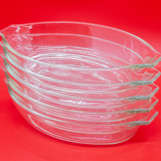 （IWAKI GLASS）透明ガラス皿　５枚セット