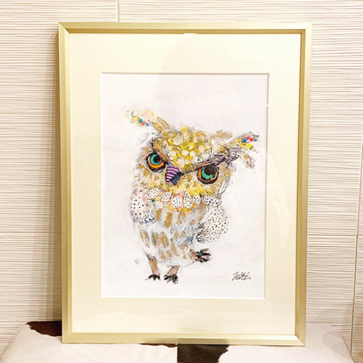 フクロウの絵 ゴールドの額付き まりこ 東山のインテリア雑貨 小物 その他 の中古あげます 譲ります ジモティーで不用品の処分 フクロウの絵 ゴールドの額付き まりこ 東山のインテリア雑貨 小物 その他 の中古あげます 譲ります ジモティーで不用品の処分