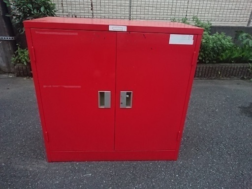 セール】真っ赤なキャビネット 道具入れ/ガレージ/収納/パーツ/工具