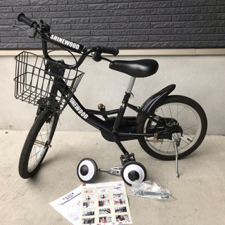 【取引中】子供用自転車 16インチ  補助輪付き ブラック