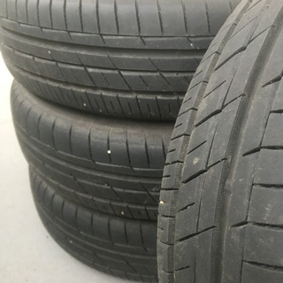 112-2トーヨータイヤTRANPATH155/65R14 14×4.5J +45 ダイハツ純正アルミホイール付4本セット TOYO TIRES 溝じゅうぶん