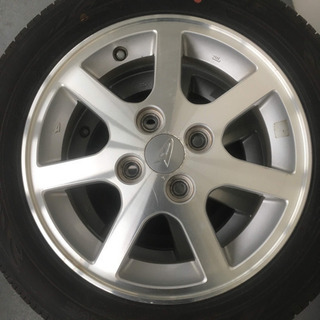 104-1ダンロップENASAVE EC203 155/65R14 ダイハツ純正アルミホイール 