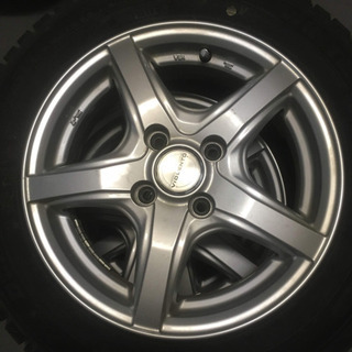 106-2ダンロップWINTER MAXX165/65R14 14×5J +39 2018年製造バリ山イボ 