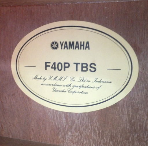 PayPay対応 YAMAHA アコースティックギター F40P TBS ソフトケース付