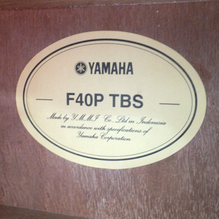 PayPay対応 YAMAHA アコースティックギター F40P TBS ソフトケース付