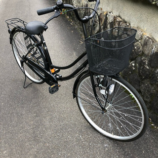 中古の自転車(黒)