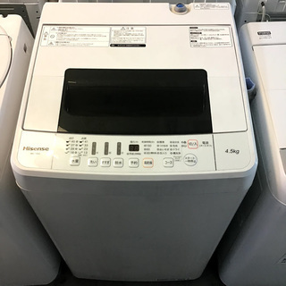 送料無料・設置無料サービス有り】洗濯機 2018年製 Hisense HW-T45C 中古
