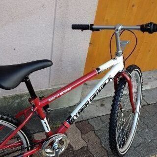 Cyber Gimmick 26吋ジュニアマウンテンバイク 外装6段 レッド 自転車工房としくら 鴫野のマウンテン バイクの中古あげます 譲ります ジモティーで不用品の処分