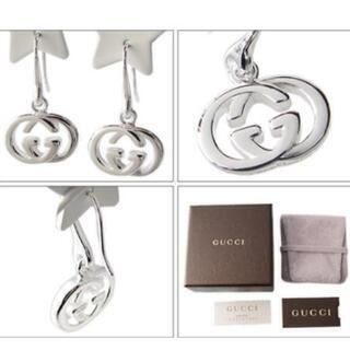新品GUCCIシルバー925GGロッキングピアス