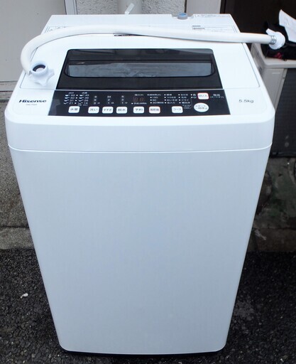 ☆ハイセンスジャパン Hisense HW-T55A 5.5kg 全自動洗濯機 風乾燥機能搭載◆2016年製・使い勝手抜群