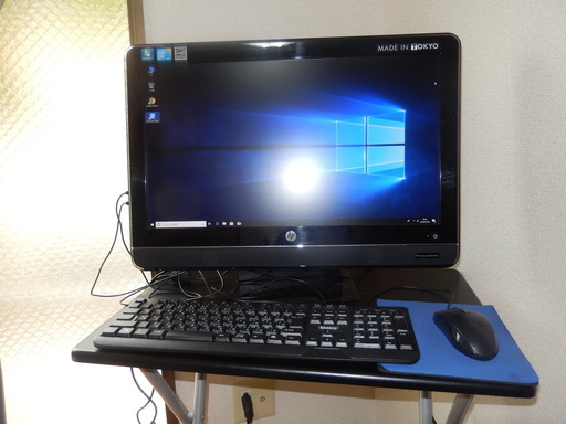 フル【極美品・動作快調】中古パソコン　ディスプレイ一体型　HD 一体型 　Windows10　 HP Compaq 6000 Pro AIO Core2Duo 3.16GHz 4GB 250GB DVDマルチ WiFi