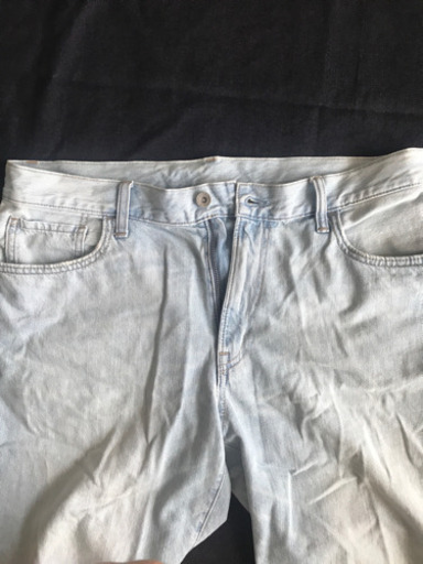 ユニクロショートパンツ ハーフパンツuniqlo ウオッシュジーンズメンズl水色 Apple 新大津のパンツ メンズ の中古 古着あげます 譲ります ジモティーで不用品の処分