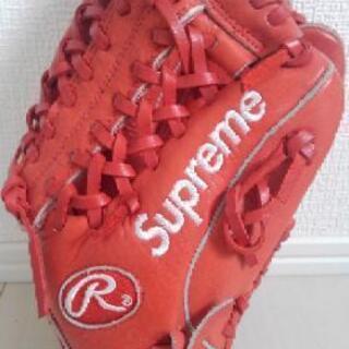 supreme×Rawlings　グローブ