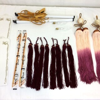 1万5千円 初盆 盆提灯 菊桔梗山水 住吉提灯 大内行灯