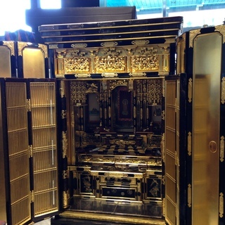 ■X995■仏壇 リペア済み 精ぬき済み 東本願寺大谷派 横85x高176x奥65cm □X995□仏壇 リペア済み 精ぬき済み 東本願寺大谷派 横85x高