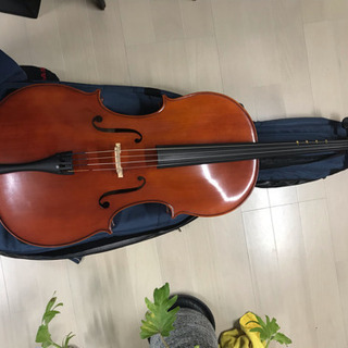 チェロ(2012年製)&ケース、整備用品、弓、教本セット