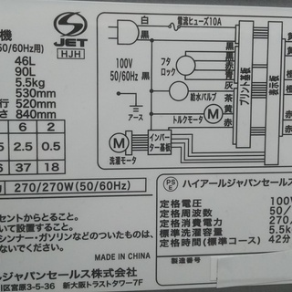 トレファク南浦和店】 未使用品！ ハイアール 5.5kg洗濯機 【公式通販】