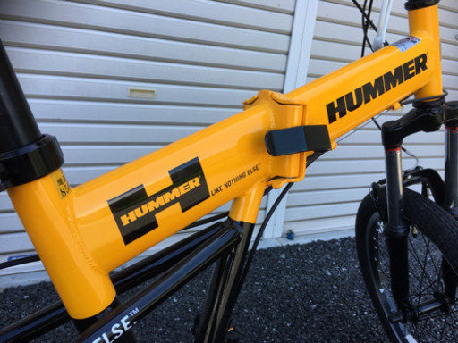 ☆美品☆HUMMER ハマー 折りたたみ自転車 6段変速 Fサスペンション