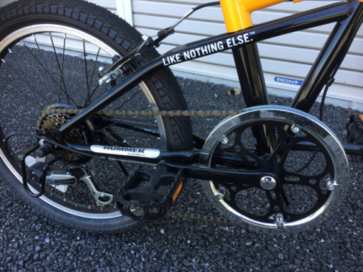 ☆美品☆HUMMER ハマー 折りたたみ自転車 6段変速 Fサスペンション
