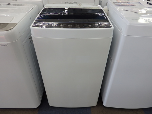 【配送・設置無料】☆格安☆2017年製 ハイアール 4.5kg 全自動洗濯機 ブラックHaier JW-C45A-K ジモティーだけの特別価格‼