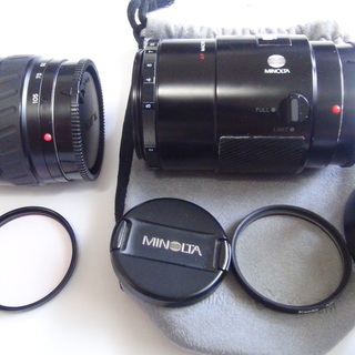 中古　ミノルタ AFレンズ　100macro 　＆　AF35-105