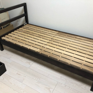 シングルベッド 無印良品 床下収納ケース付き×2