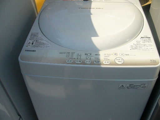 トーシバ洗濯機４，２キロ２０１４年配達設置無料