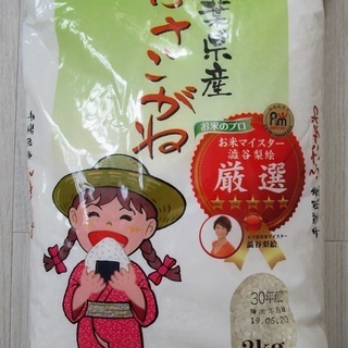 6月20日精米、千葉県産　お米　ふさこがね　2kg 2袋まで。