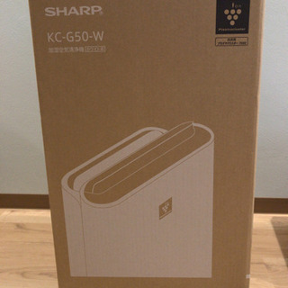 SHARP☆加湿空気清浄機☆KC-G50-W☆2017年製☆プラズマクラスター☆中古☆【181222-20N　ナ5】1000円スタート♪