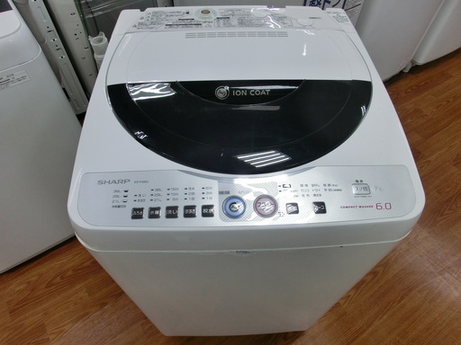 【トレファク府中店】安心6ヶ月保証！！SHARP製の6.0kg洗濯機！！