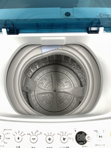 J113 【動作確認、クリーニング済】Haier　ハイアール　洗濯機　JW-C45A　4.5Kg　2017年製　給水、排水ホース付！