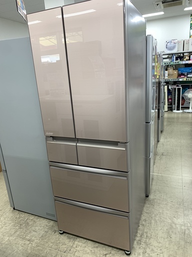 J114 【動作確認、クリーニング済】MITSUBISHI　三菱　冷凍冷蔵庫　600L　MR-WX60A-P　2016年製