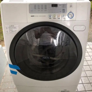 配送無料? SANYO ドラム洗濯機 AQUA AWD-AQ350(W)