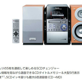 ＭＤステレオシステム SC-PM700MD テープ再生コンポ