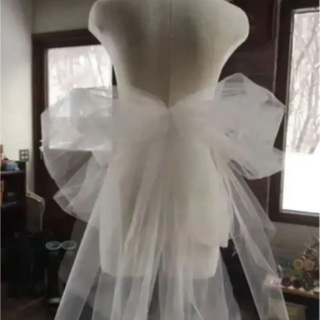大幅値引き！ ウエディングオーバードレス上下・バックリボン 大幅値引き！ ウエディングオーバードレス上下・バックリボン