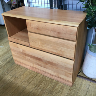 隈木工所 大川家具 レンジボード 天然木 日本製