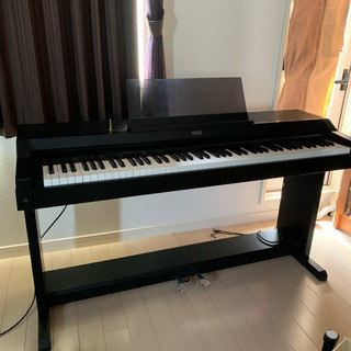 電子ピアノ KORG 黒 イヤホン可 動作問題なし