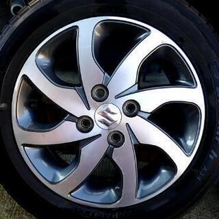 エビゾー専用ですスズキ純正5穴ホイール155/65R14ヨコハマ アイス