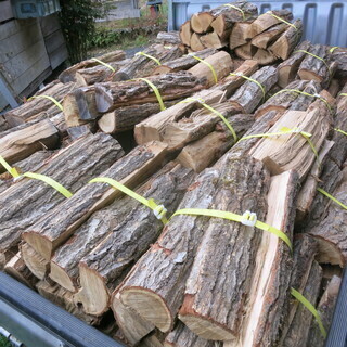 （12月4日更新）今シーズンも有難うございました。まもなく完売2020年秋冬用カシ＆ナラ乾燥薪　350㎏（0.8㎥）～