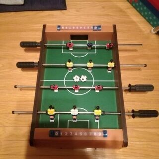 ミニ木製屋内テーブルサッカーゲーム
