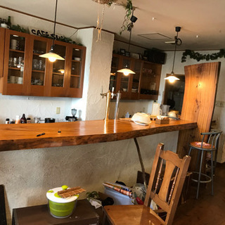 取引中 一枚板 おそらくクスノキ カフェ