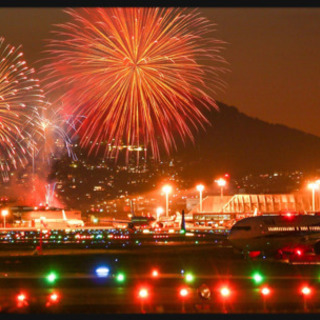 伊丹空港で「花火×飛行機」を撮りたい人集合！！