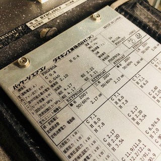 ダイキン パッケージエアコン FHGP80A 業務用 埋めこみの通販はau PAY 
