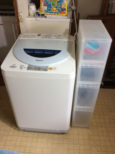 洗濯機・無印棚(4段)