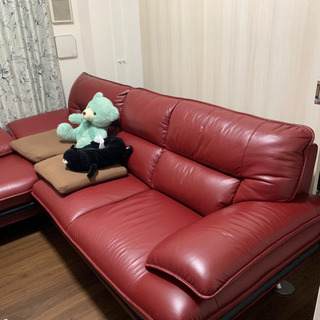 取りにこれれば半額以下】本革ソファ