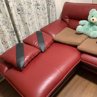 取りにこれれば半額以下】本革ソファ