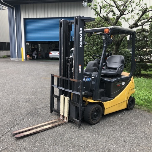 フルフリ 1.8トン バッテリーフォークリフト FB18-12 コマツ 3段マスト 
