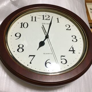 セイコー SEIKO クォーツ 壁掛け 時計 ウッド 昭和 レト...
