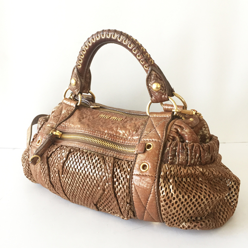 中古超希少☆miumiu ハンドバッグ RN0435